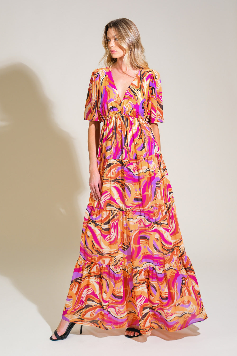 REFRESHING VIBE WOVEN MAXI DRESS Flying Tomato
